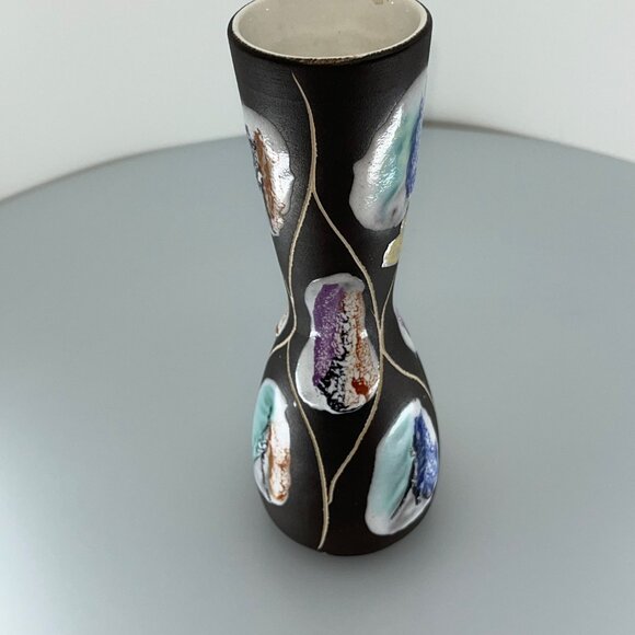 Mid Century West German Bay Keramik 6.75” Bud Vase - Picture 6 of 10